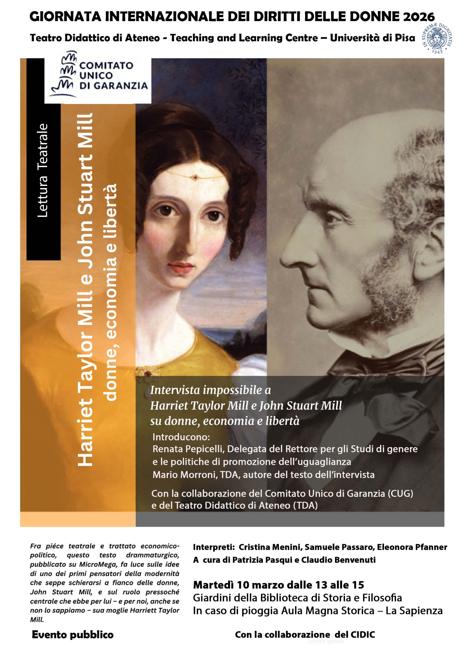 Intervista impossibile a Harriet Taylor Mill e John Stuart Mill su donne, economia e libertà